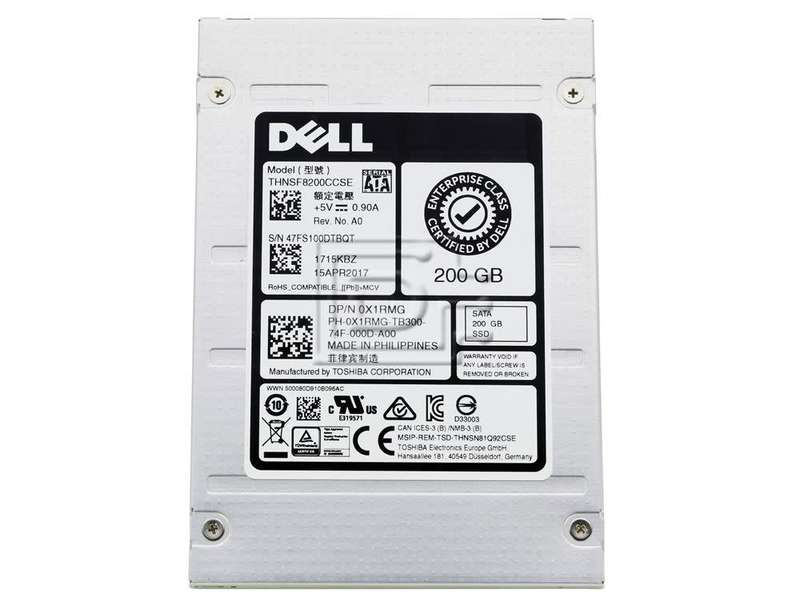 2 x DELL 200GB SSD Enterprise Mixed Use P/N 0X1RMG