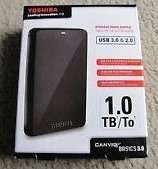 Toshiba Canvio Connect Portable Hard Drive - 1 TB