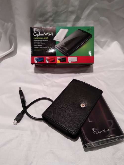 Cipher Wave Fusion External HDD 500GB Black