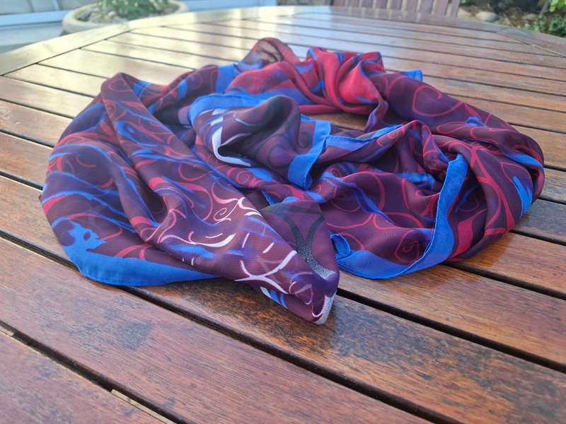 3 x 100% Rayon scarves