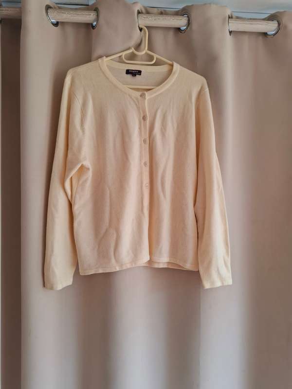 Inspire by Judys pride cream button down sweater - Size XL.