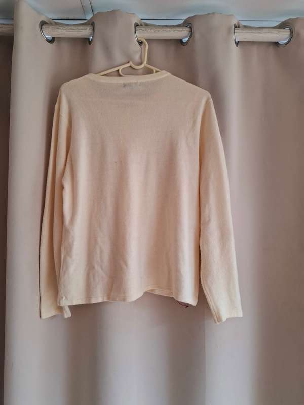 Inspire by Judys pride cream button down sweater - Size XL.