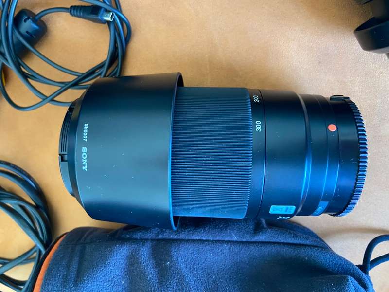 Sony Alpha A100 Digital SLR Camera, 18-70mm + 300mm Telephoto Lenses + Bags