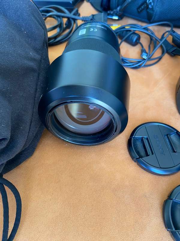 Sony Alpha A100 Digital SLR Camera, 18-70mm + 300mm Telephoto Lenses + Bags