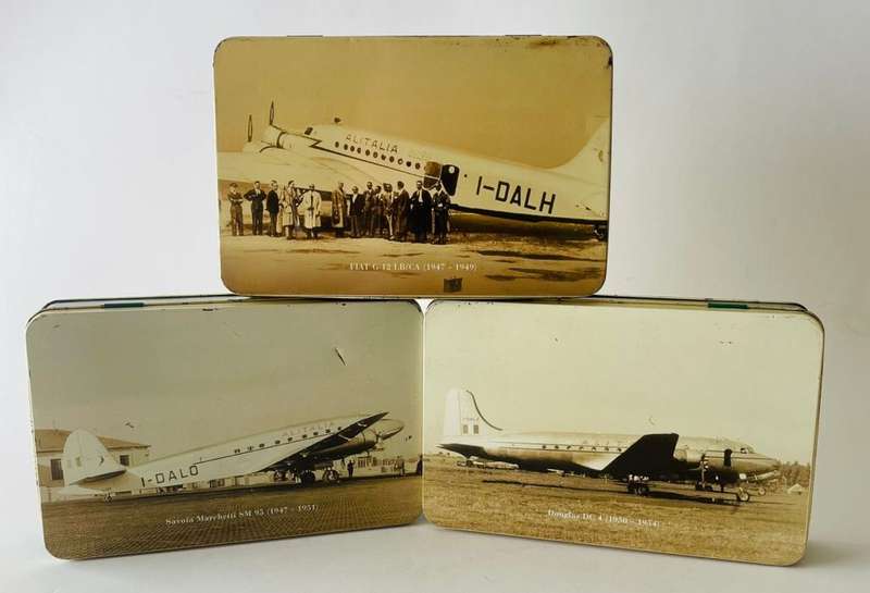Alitalia - First Class / Magnifica Class - Travellers amenities Tin (Lot of 3)
