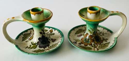 Pair Of Gouda Candlesticks (polo)