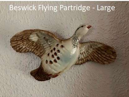 Beswick Flying Partridges - Pinked Leg