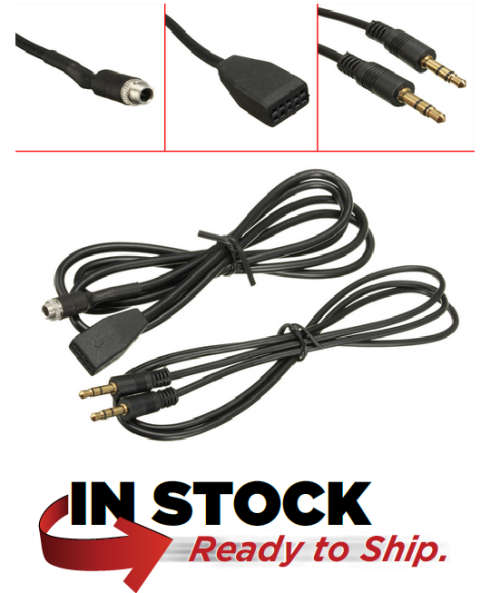 Local Stock : AUX IN Input Cable Lead MP3 3.5mm - Mountable Socket For BMW E46 : Perfect Timing