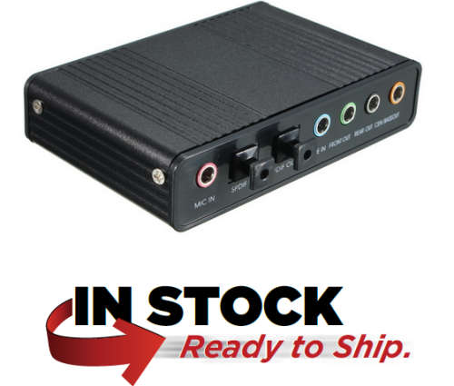USB 5.1 Channel External Optical Audio Sound Card Adapter for Laptop Notebook PC : Perfect Timing