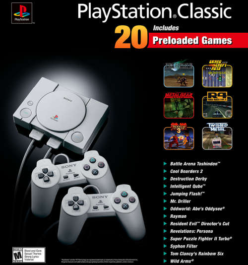 Sony PlayStation Classic Console with Two Controllers | Brand New # Perfect Timing