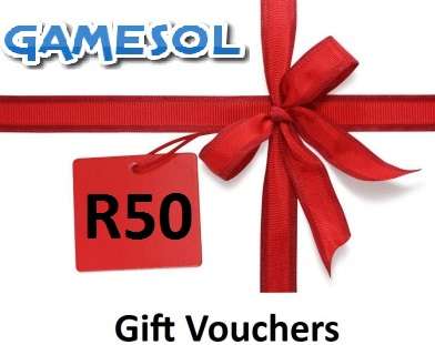R50 Gift Voucher on www.gamesol.co.za - Grab it for Yourself or as a Gift