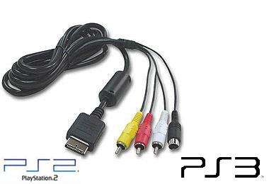 PS2/PS3 - AV and S Video Cable - Brand New - FREE POSTAGE