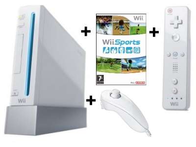 Complete Nintendo Wii Console with Wii Sports Game