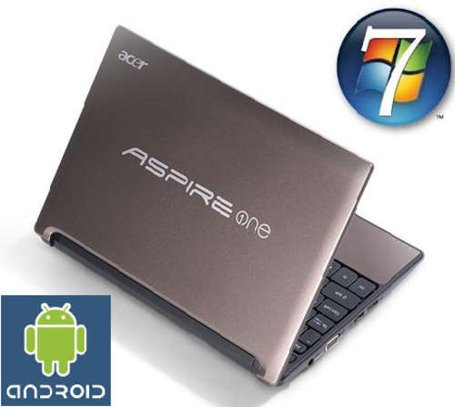 Acer Aspire One Netbook - Windows 7 / Android Dual Load - 320GB HDD - 2GB Ram - Webcam - BRAND NEW