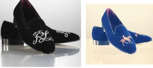 Ralph Lauren Collis Velvet Slippers for men