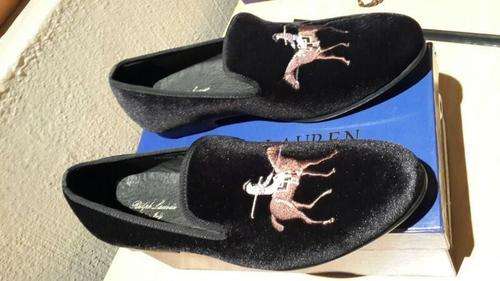 Ralph Lauren Velvet Slippers