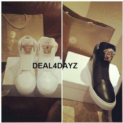 2014 Versace Medusa High Top Sneakers