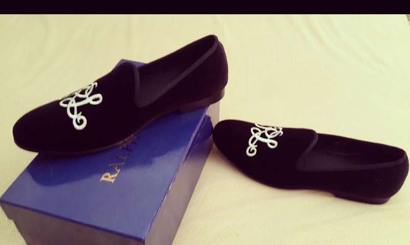 Ralph Lauren Velvet Slippers