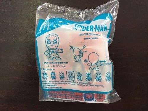 Spider-man Spiderman Spiderverse Movie McDonalds toy
