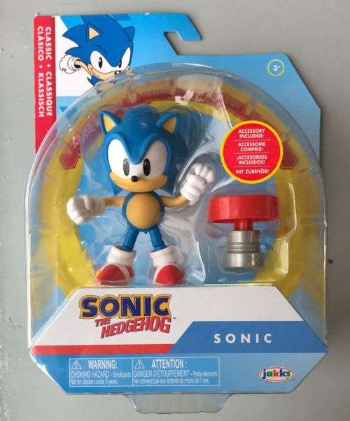 Jakks Pacific Sega Sonic The Hedgehog Wave 4 CLASSIC SONIC action Figure with Spring