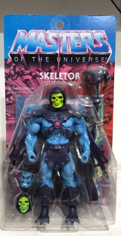 Ultimate Skeletor Classics Heman Masters Of The Universe Motuc He-man motu super 7 faded card