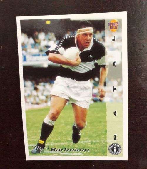 Wahl Bartmann 1994 Sports Deck Currie Cup Rugby, Card #71 trading Cards Springbokke springboks