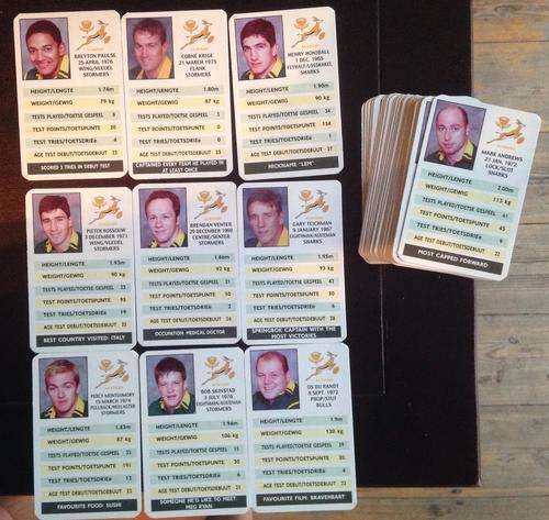 2000 Springboks SCI Rugby Cards Full Set