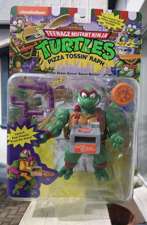 Raph Pizza Tossin TMNT CLASSIC Teenage mutant ninja turtles vintage Playmates action figure