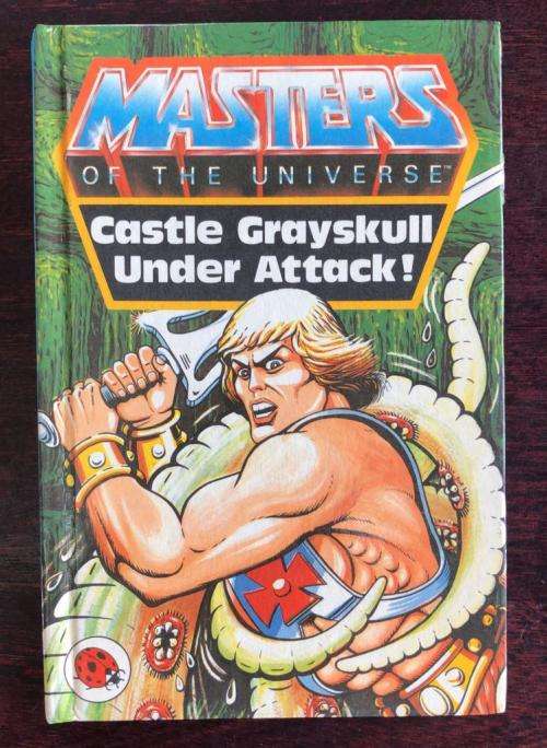 1983 Ladybird BOOK ` CASTLE GRAYSKULL UNDER` of He-man-Masters of the Universe (MOTU) Vintage Figure