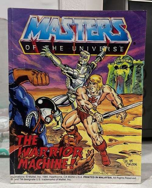 1985 Mini Comic The warrior machine vintage He-Man-Masters of the Universe (MOTU) heman
