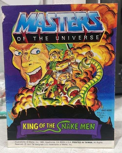 1985 Mini Comic King of the snake men vintage He-Man-Masters of the Universe (MOTU) heman (Taiwan)
