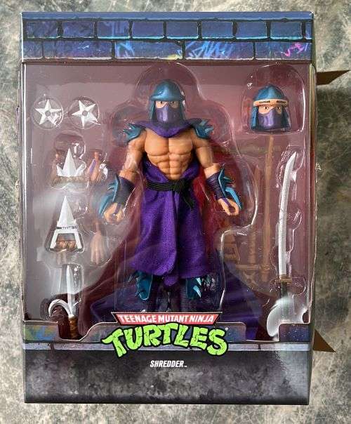 Shredder TMNT Teenage mutant ninja turtles vintage Style Super 7 Ultimates Action Figure