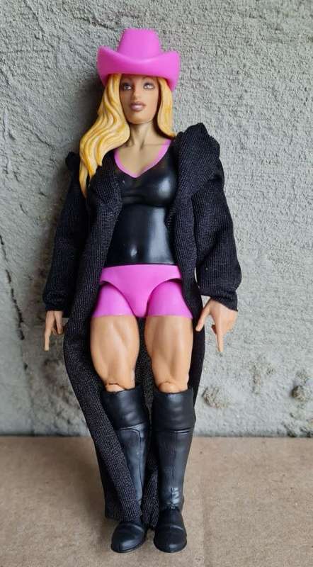 WWE Elite Trish Stratus Wrestling Series 88 Flashback Diva Loose Action Figure 7`Mattel