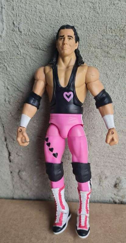 WWE Elite Hart Foundation Bret Hart Series 43 Loose Action Figure 7`Mattel