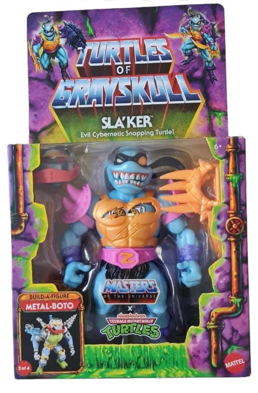 sla`ker Masters of the Universe Origins Turtles of Grayskull, He-Man Vintage Classics Motu