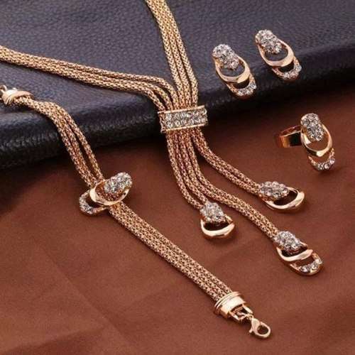 Necklace Bracelet Ring and Earring set