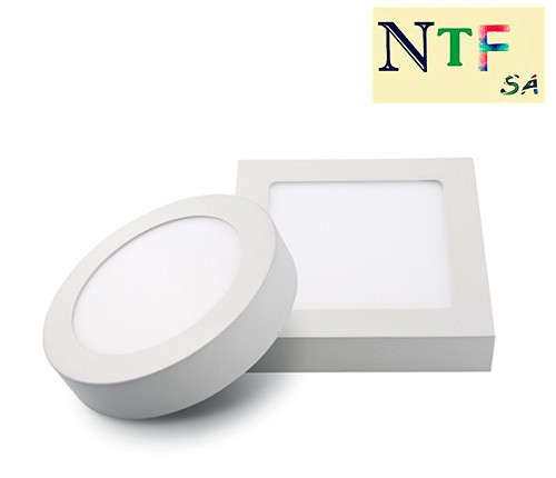NTF LED Surface Mounted Ceiling Panel DownLight Cool White 12W - Round 2 Years Warranty