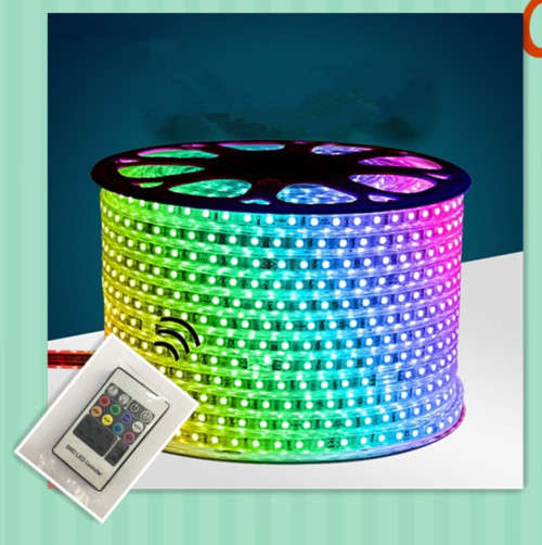 NTF 100M A Roll multicolour 8 colours LED Strip Lights Waterproof 220V R50 Per Meter