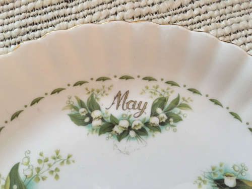 Royal Albert Flowers of the Month Cake Plate