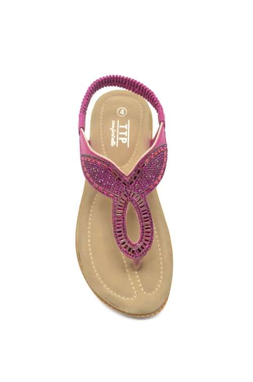 TTP Ladies Flat and Smart Sling Back Sandals
