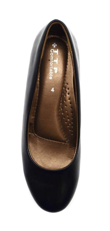 TTP COMFORT BWN182-1 WOMEN SIMPLY AND CLASSIC WEDGE HEEL PUMPS.