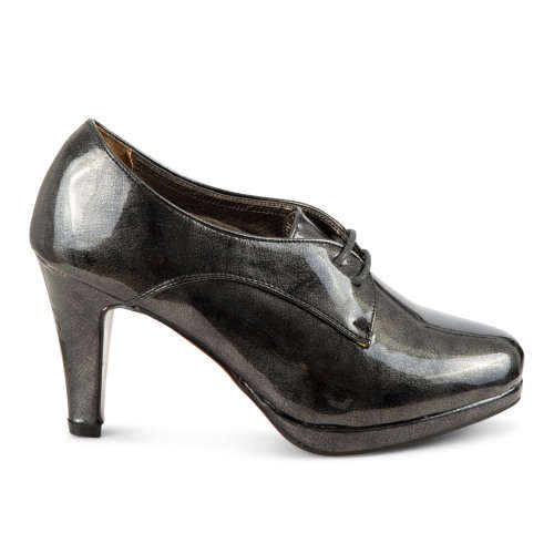 Classic Ladies Glossy Platform Lace-up High Heels