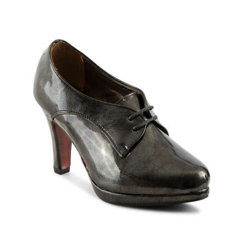 Classic Ladies Glossy Platform Lace-up High Heels