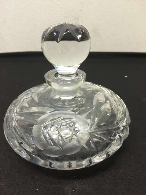 19th century Antique rose cut crystal, height - 110 mm , width - 120 mm