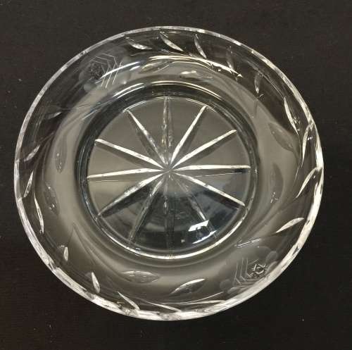 19th century Antique rose cut crystal, height - 26 mm , diameter - 160 mm