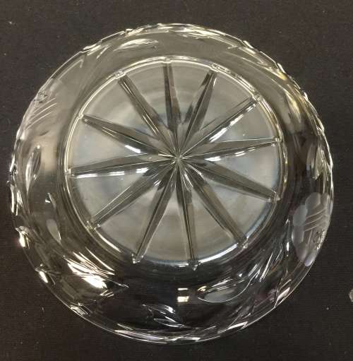 19th century Antique rose cut crystal, height - 26 mm , diameter - 160 mm