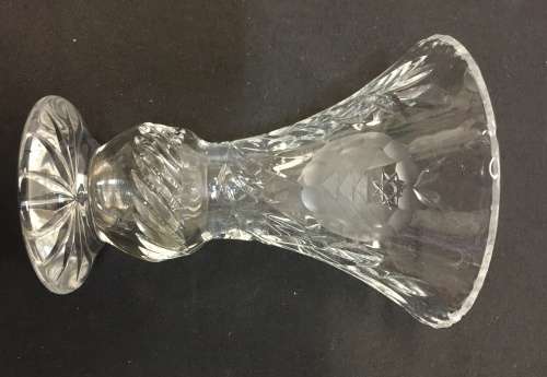 19th century Antique rose cut crystal, height - 155 mm , width - 123 mm