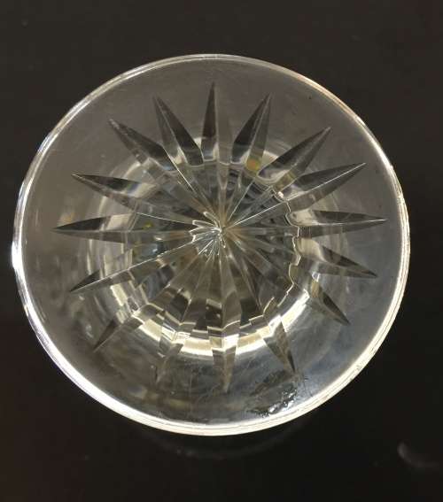 19th century Antique rose cut crystal, height - 155 mm , width - 123 mm