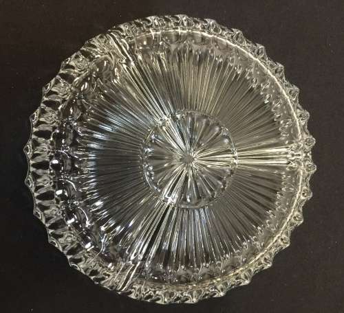 19th century Antique rose cut crystal, height - 38 mm , diameter - 135 mm