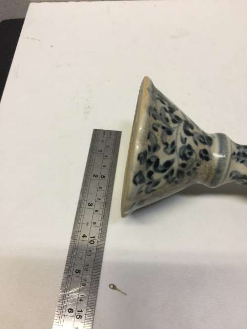 Chinese Antique - Blue and White Candlestick